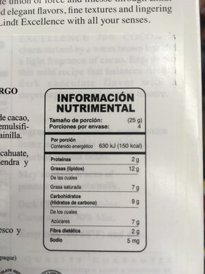 Excellence 70% Cocoa Dark Chocolate by Lindt - 70% chocolate bar