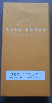70% Madagascar by Bare Bones - 70% chocolate bar