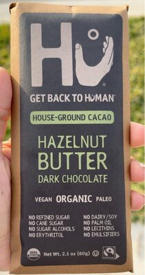 Hazelnut Butter Dark Chocolate Bar by Hu - 70% chocolate bar