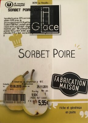 Sorbet poire