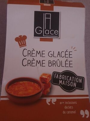 Creme glacée creme brûlée