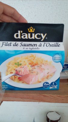 Saumon et tagliatelles sauce à l'oseille Plat de la mer d'aucy 300g