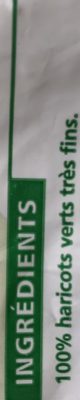 Haricots verts très fins