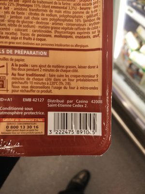 Croquemonsieur à poêler