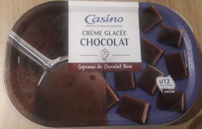 Crème glacée chocolat
copeaux de chocolat noir