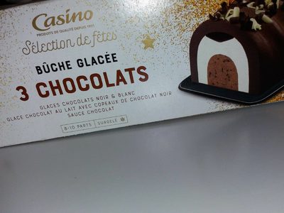 Bûche glacée 3 chocolats