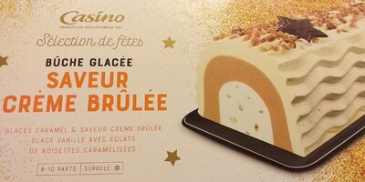 Bûche glacée Saveur crème brûlée