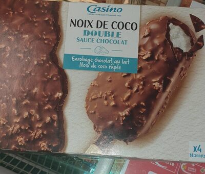 Maxi bâtonnets Noix de coco double sauce chocolat x4