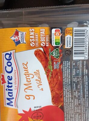Merguez volaille