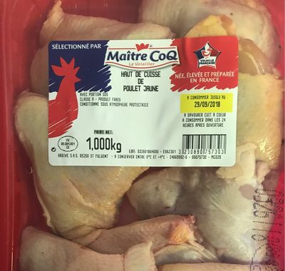 Haut de cuisse de poulet jaune