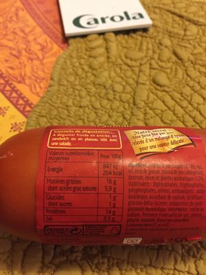 Schmidt saucisse de lyon piecette