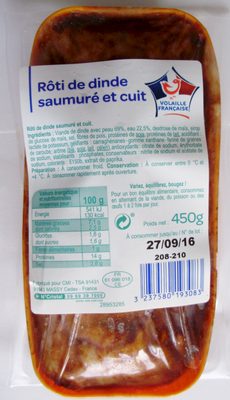 RÔTI de Dinde CUIT