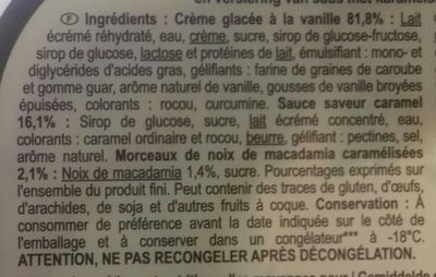 Vanille et Macadamia Caramélisée