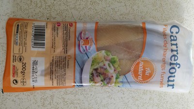Filets de harengs fumés au naturel