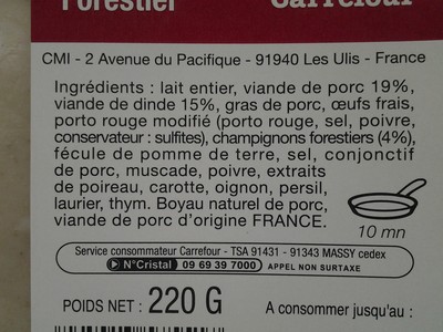 Boudin Blanc à l'ancienne Forestier