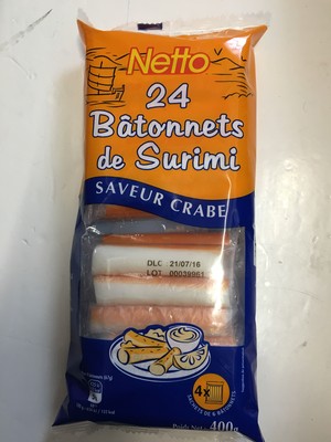24 Bâtonnets de surimi saveur crabe - MSC - 400g