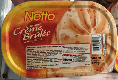 Bac crème brûlée (G) - 900mL