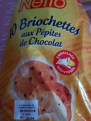 Briochettes aux pépites de chocolat noir *10 420g