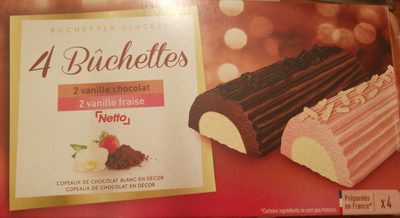 Bûchette chocolat - goût vanille (G) x2 / fraise - goût vanille (G) x2 - 120mL - Zygos