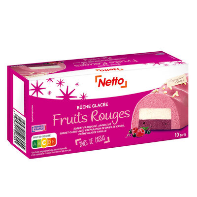 Bûche fruits rouges - vanille (S/CG) - 1000mL