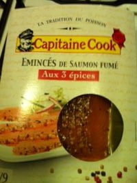 Les parfumés emincés de saumon fumé aux 5 baies