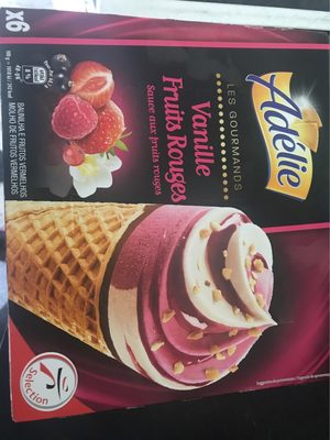 Adelie Cone Vanille Fruits rouges*6