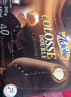 Colosse double vanille (G) enrobage chocolat au lait - sauce caramel x4 - 90mL