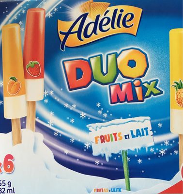 Adélie Glace Duo Mix fruits et lait