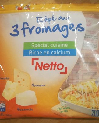 Râpe aux 3 fromages lp 200g