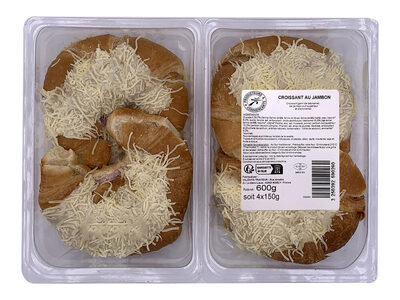 Croissant au jambon 8x150g trad