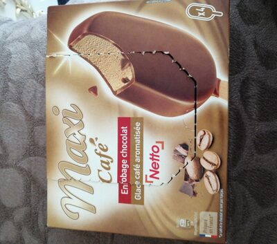 Maxi café (G) enrobage chocolat au lait x4 - 100mL