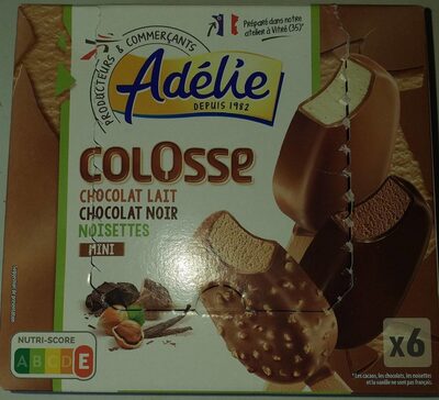 Mini colosses panachés Chocolat noir, praliné, vanille/ chocolat lait - x6 360mL