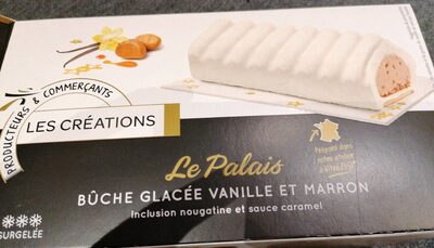 Bûche glacée vanille et marrons