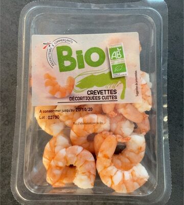 Crevettes decortiquees cuites bio 100g
