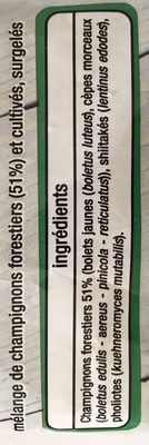 Mélange forestier Bolets jaunes + cèpes + shiitakes + pholiotes