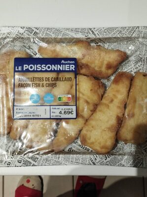 Aiguillettes de cabillaud façon fish and chips