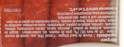 Merguez, 6 pièces, 330g