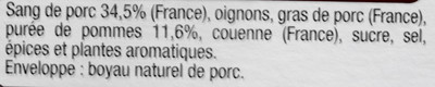 Boudin noir aux pommes - x3, 375g
