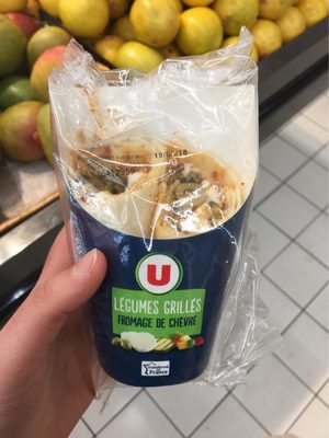Sandwich Wrap légumes grillés et fromage de chèvre, 180g