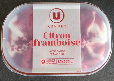 Sorbet citron framboise - bac 525G