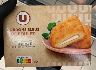 Cordon bleu de poulet, France, 2 pièces, barquette, 200g