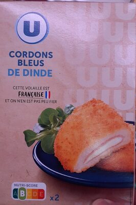Cordon bleu de dinde, France, 2 pièces, barquette, 200g