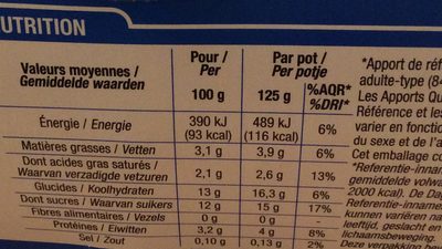 Yaourt Vanille Au Lait Entier