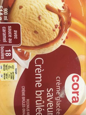 Crème glacée saveur crème brûlée