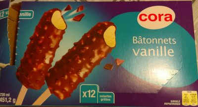 Glace bâtonnets vanille
