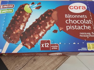 Bâtonnets chocolat pistache