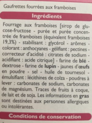 Gaufrette framboises