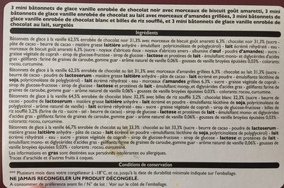 12 Mini Bâtonnets vanille/chocolat