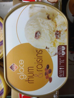 Glace rhum & raisins