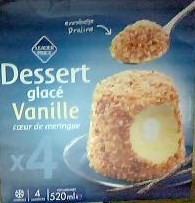Dessert Glacé Vanille Coeur de Meringue